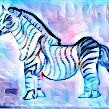 Artwork thumbnail, Psychadelic Zebra by DesignsofNote