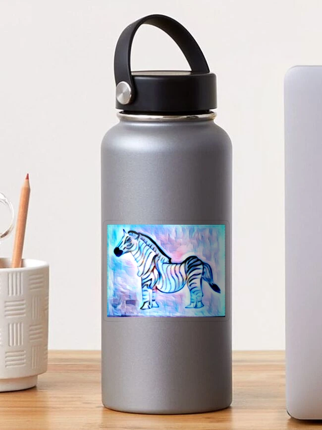 Thumbnail 1 von 3, Sticker, Psychadelic Zebra designt und verkauft von DesignsofNote.