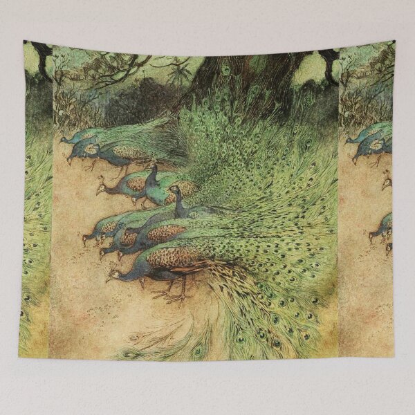 Item preview, Peacocks from India  - Warwick Goble designed and sold by Vintage Designs +.