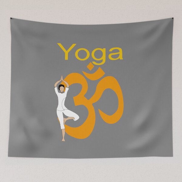 Item preview, Yoga Tree Pose with Om designed and sold by deepakrode7.