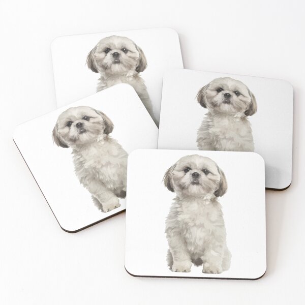 Item preview, Cute small Shih Tzu dog Illustration designed and sold by DunyaK.