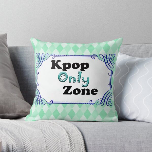 Kpop Only Zone Throw Pillow