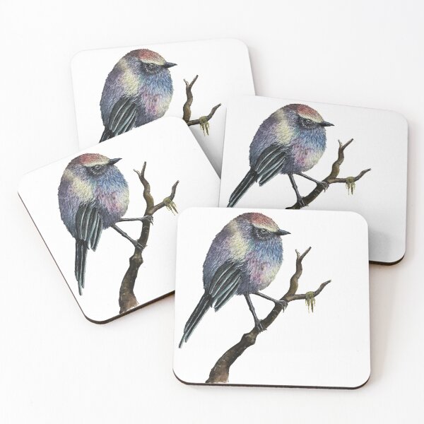 Item preview, White Browed Tit Warbler designed and sold by carrierogersart.