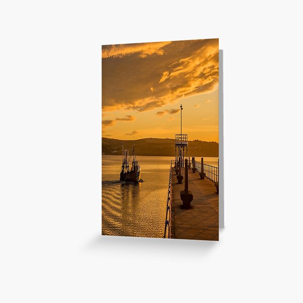 Weymouth Harbour Seascape Dorset England Greeting Card
