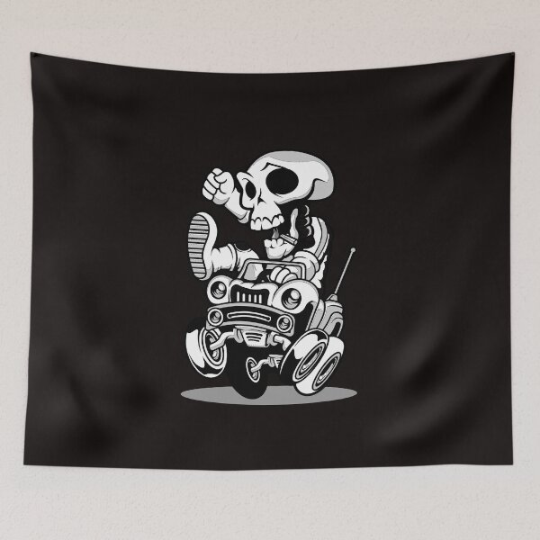 Item preview, Car Racer Skull designed and sold by obviouslogic.