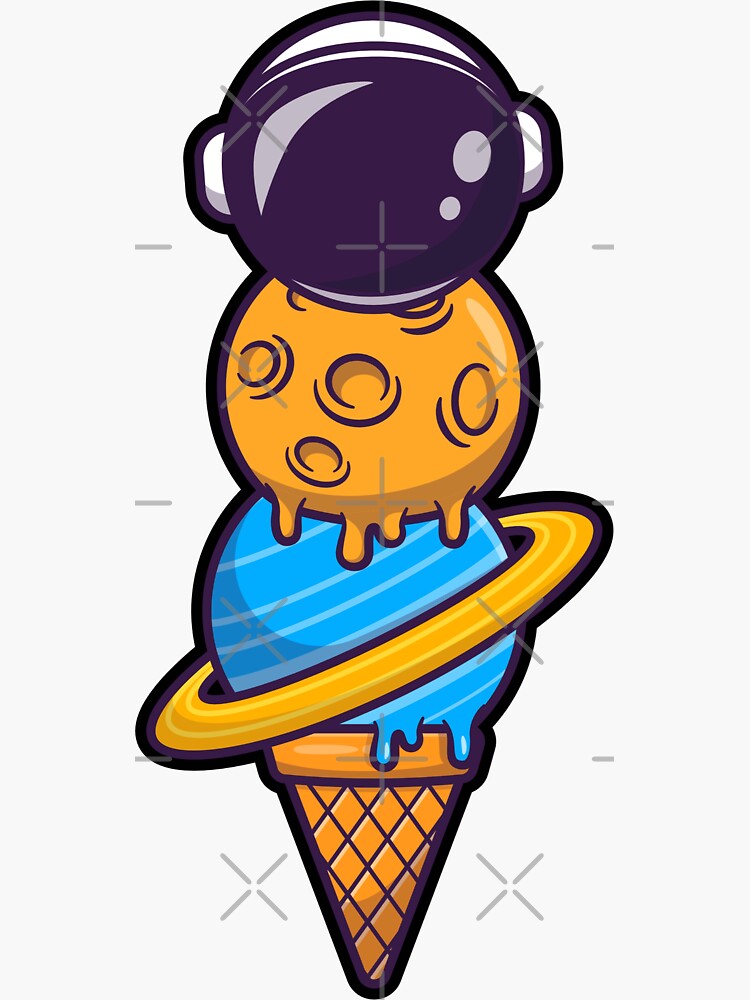 Cool Ice Cream Cone And Saturn Stars' Mug