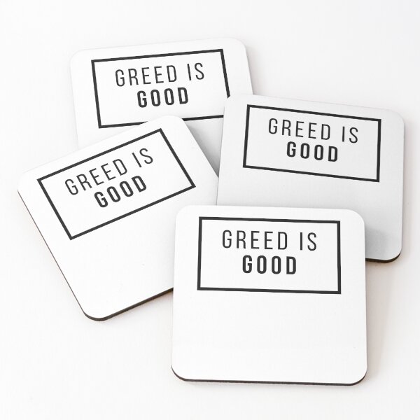 Item preview, Greed is Good Black designed and sold by TraderShirts.
