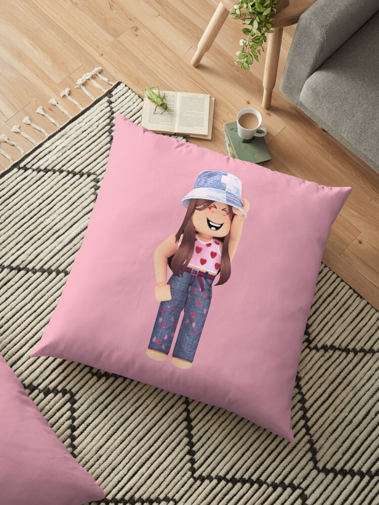 Valentines Aesthetic Roblox Girl Floor Pillow By Chofudge Redbubble - aesthetic roblox living room