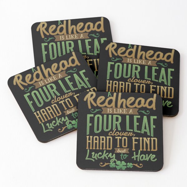 Item preview, Irish Themed Party A Redhead Is Like A Four Leaf Clover Saint Patricks Day Irish Holiday Gifts designed and sold by . JustBeUnique ..