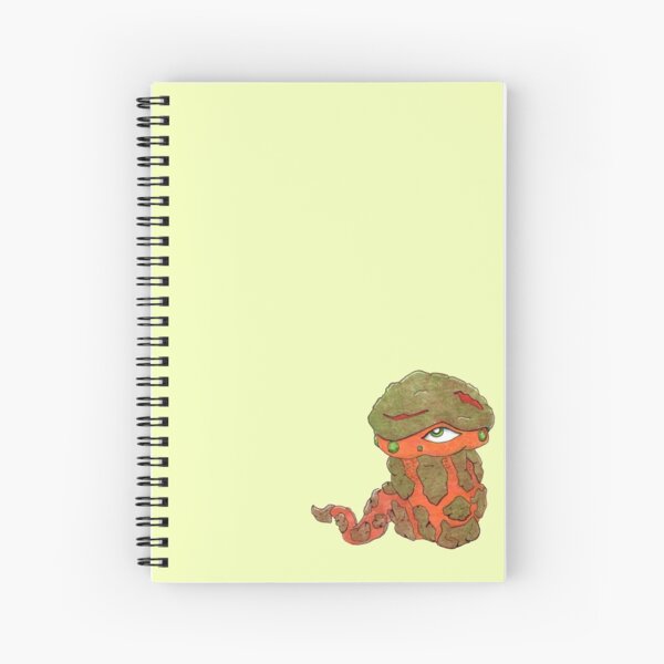 Rock, Gem Worm Sticker Spiral Notebook