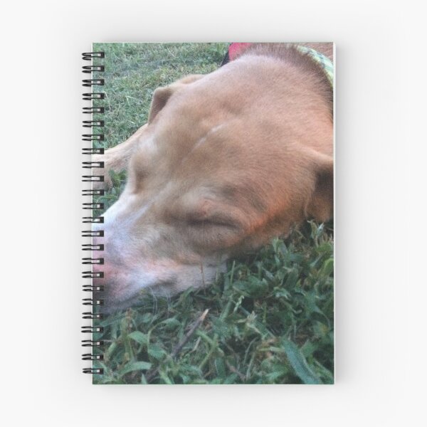 Item preview, Rosco Puppy Picture watching him Nap on the yard designed and sold by Taleta Hollis.