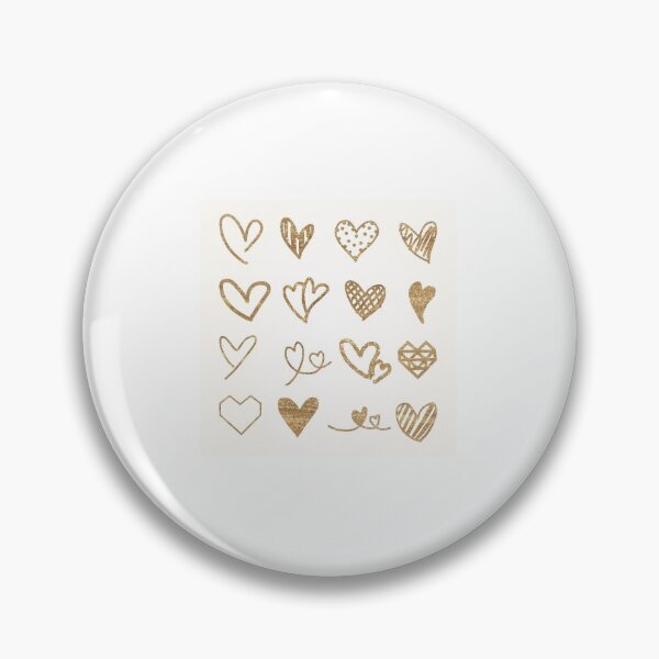 Item preview, Vintage hand draw gold hearts designed and sold by TshirtTyou.