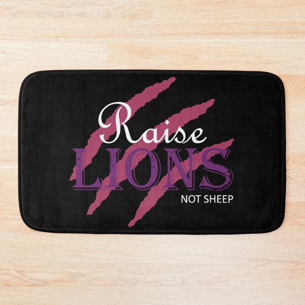 Item preview, Raise Lions Not Sheep | Pink, White Font designed and sold by Qestar.