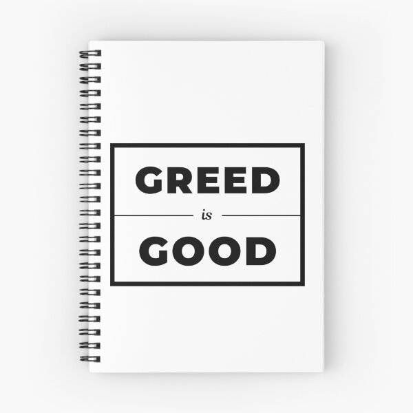 Item preview, Copy of Greed is Good 2 White designed and sold by TraderShirts.
