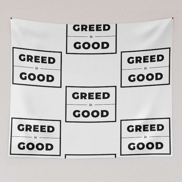 Item preview, Copy of Greed is Good 2 White designed and sold by TraderShirts.