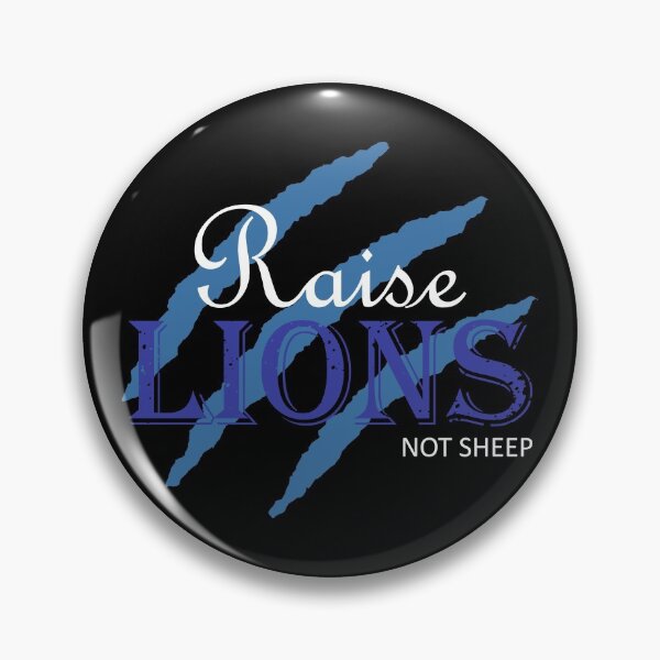 Item preview, Raise Lions Not Sheep | Blue, White Font designed and sold by Qestar.