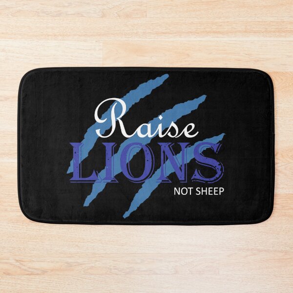 Item preview, Raise Lions Not Sheep | Blue, White Font designed and sold by Qestar.