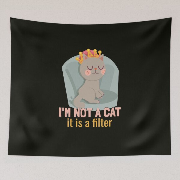Item preview, I'm not a cat, it's a filter. designed and sold by EducateUplift.