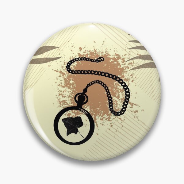 Item preview, Pocket watch and ivy leaf sepia steampunk pattern designed and sold by chihuahuashower.