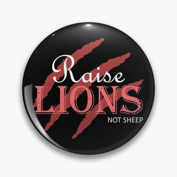 Item preview, Raise Lions Not Sheep | Red, White Font designed and sold by Qestar.