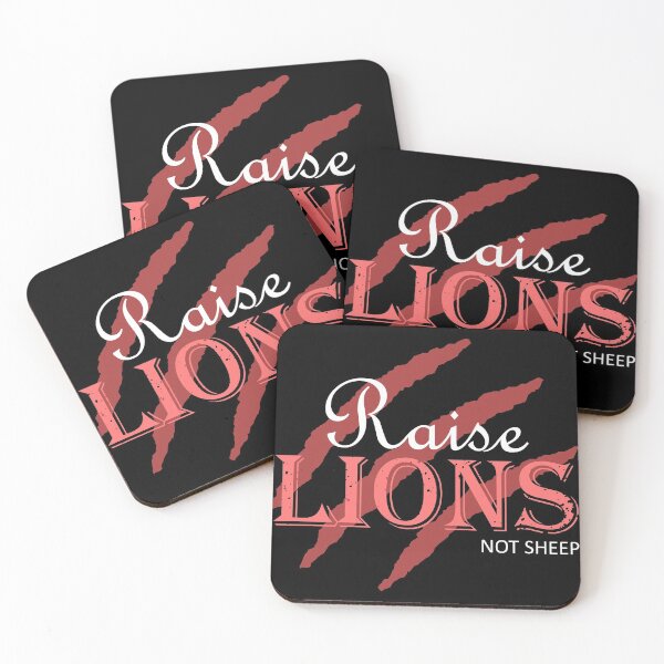 Item preview, Raise Lions Not Sheep | Red, White Font designed and sold by Qestar.