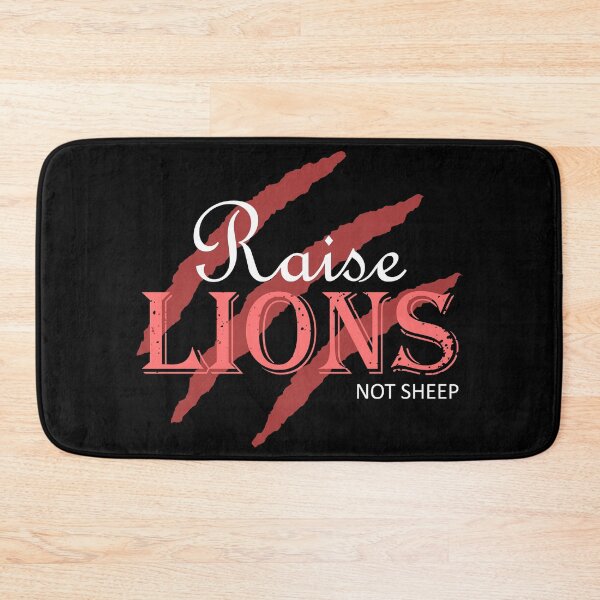 Item preview, Raise Lions Not Sheep | Red, White Font designed and sold by Qestar.