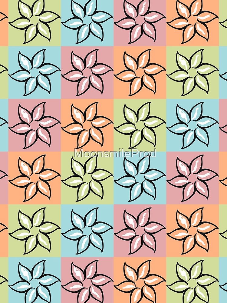 Thumbnail 3 of 3, Scarf, Spring Pastel Flower Pattern designed and sold by MoonsmileProd.