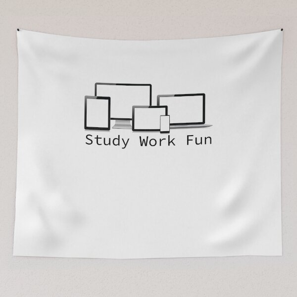 Item preview, study work fun computer tablet smartphone laptop designed and sold by NiceShirtY.