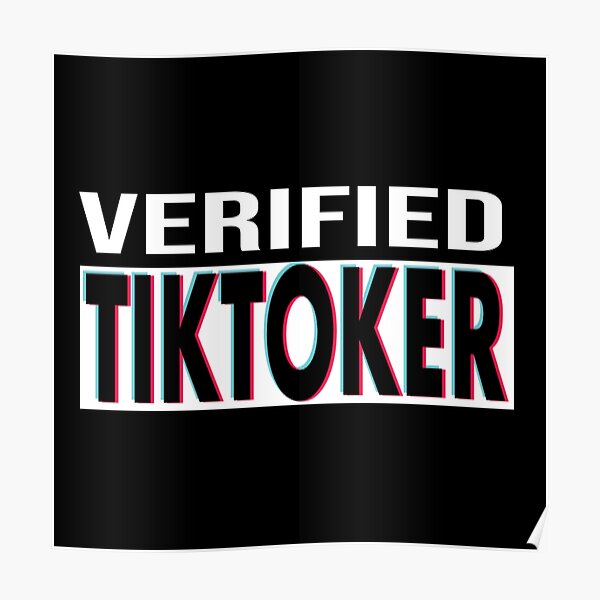 Tiktok Verified Wall Art for Sale