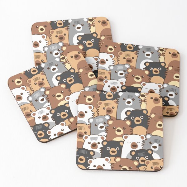 Item preview, Bear pattern print designed and sold by Dee Jarvis.