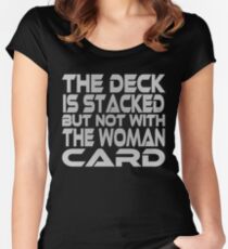Stacked Deck (Woman Card) Fitted Scoop T-Shirt
