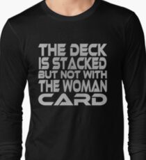Stacked Deck (Woman Card) Long Sleeve T-Shirt