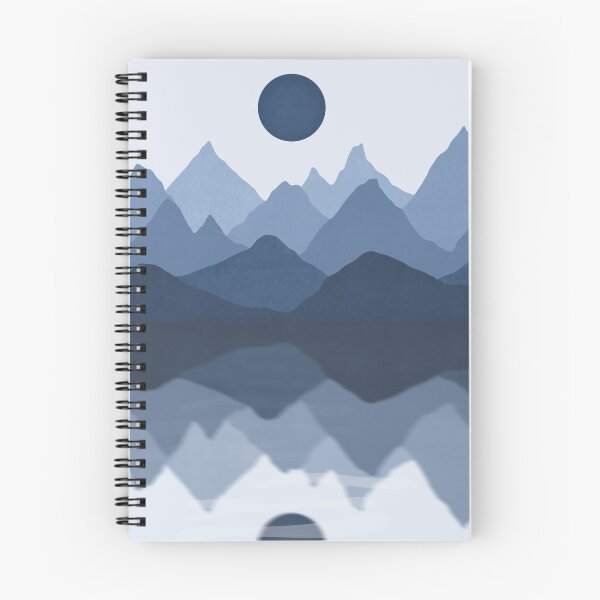 Item preview, Blue Mountain Range on Water designed and sold by Oliver Jones Designs.