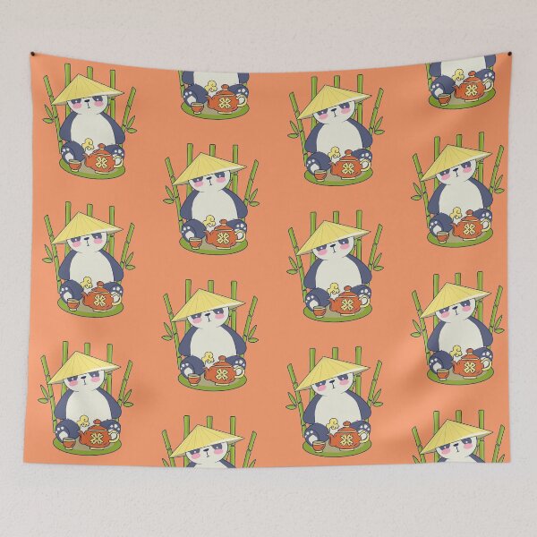 Item preview, Panda bamboo and tea designed and sold by CutieAnimals.