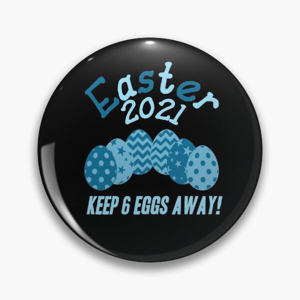 Item preview, Blue Easter 2021 6 Eggs Apart Quarantine 6ft feet parody designed and sold by RainbowPandas.