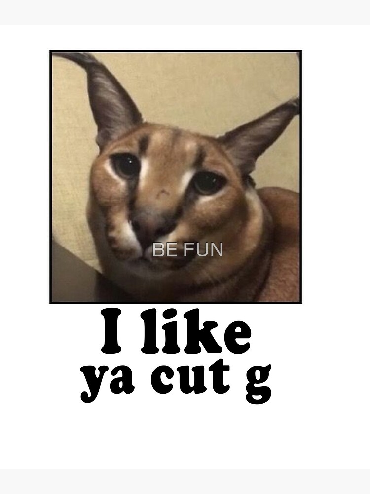 Big Floppa is Calling Meme Funny Caracal Big Cat | Greeting Card