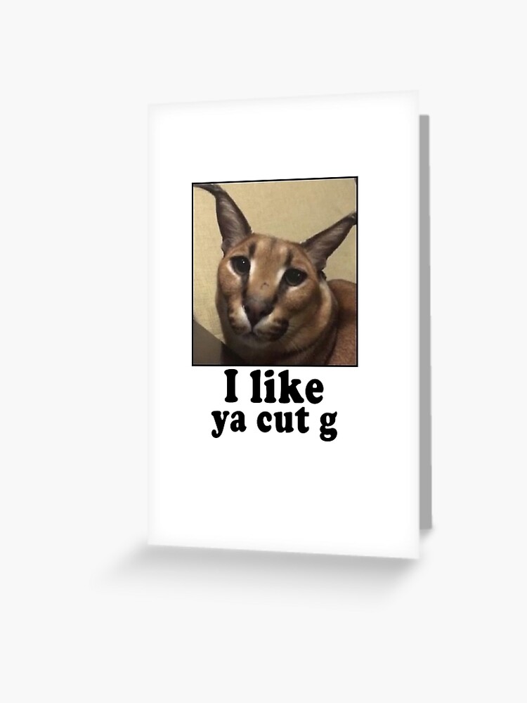 Big Floppa Cat Meme | Greeting Card