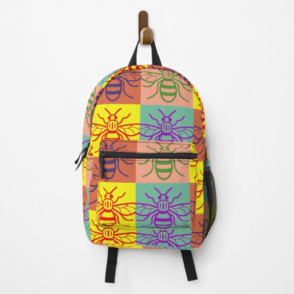 Item preview, Manchester Worker Bee retro 1960s style multicoloured pattern designed and sold by bravoalpha.