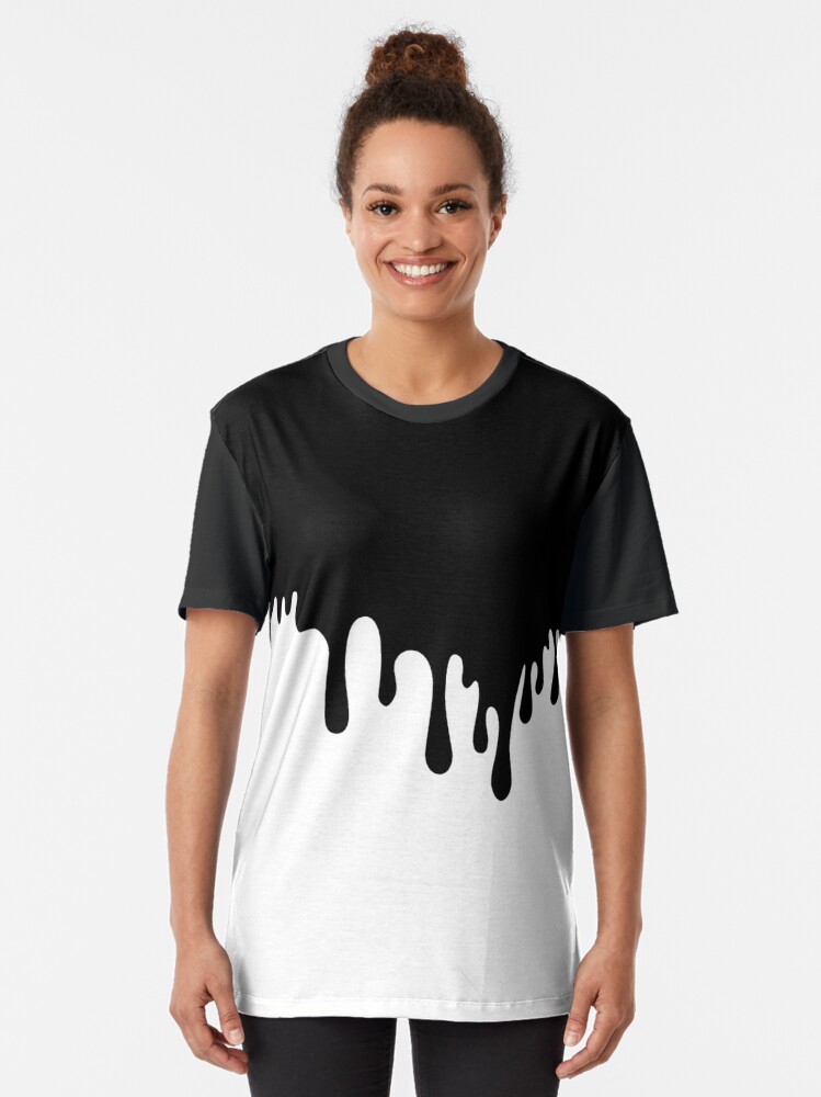 Drip Black Tee