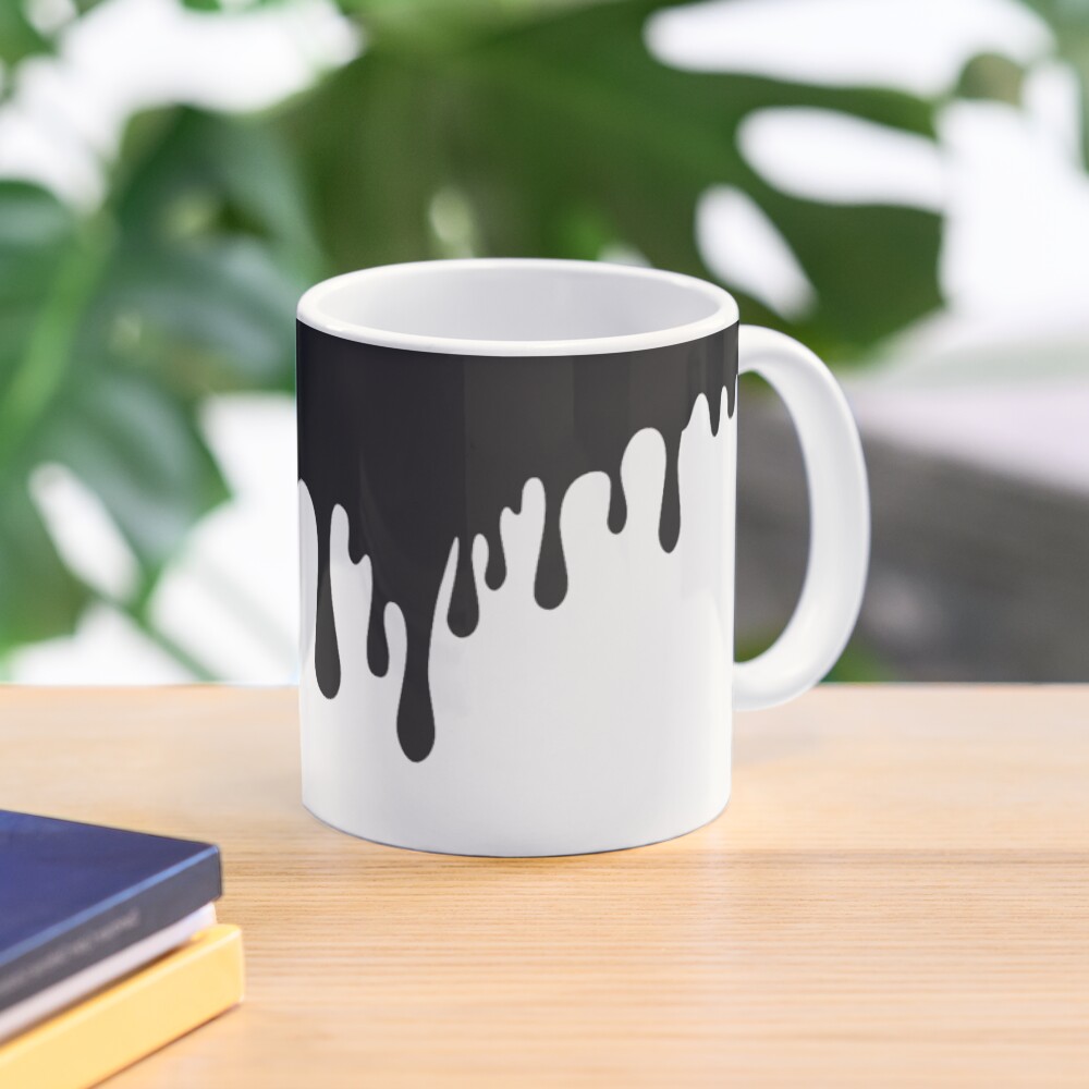 "Black Paint Drip" Coffee Mug for Sale by Laylooo Redbubble