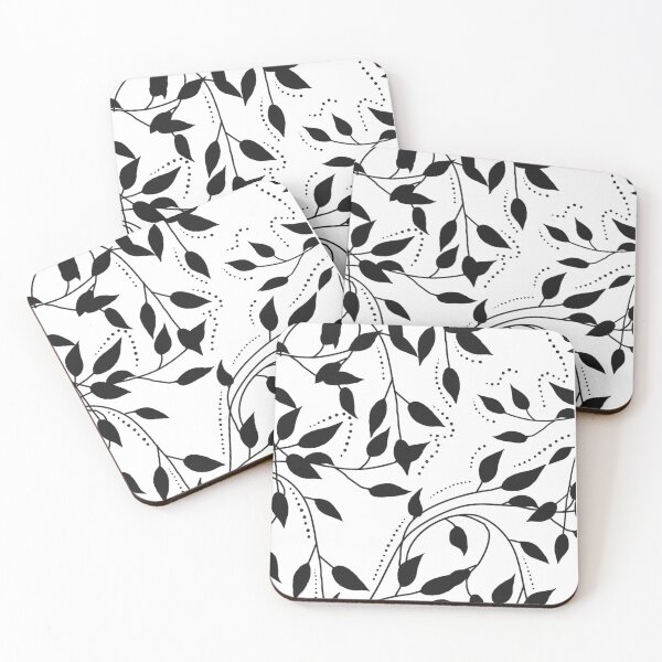 Item preview, Black and white plant artwork designed and sold by CricketDoodles.