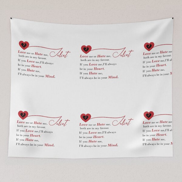 Item preview, Love or hate me juliet designed and sold by Fariashamshad.