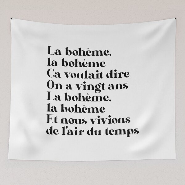 Item preview, La Bohème (black) designed and sold by didijuca.