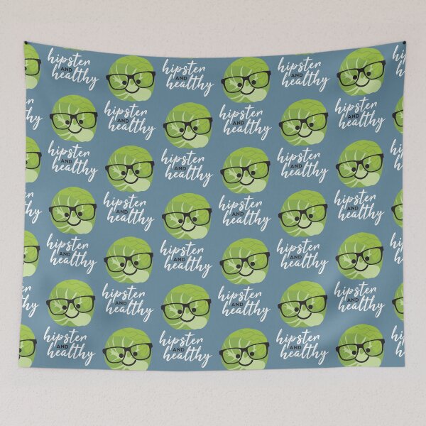 Item preview, Happy Healthy Hipster Brussels Sprout designed and sold by VicEllisArt.
