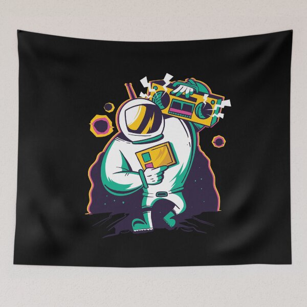 Artikelvorschau, Astronaut Urban Music Lover with Ghetto Blaster Boombox entworfen und verkauft von Ofca.