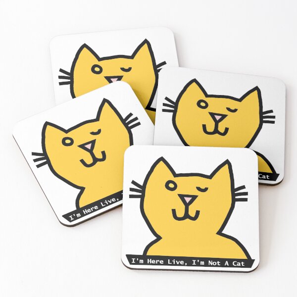 Item preview, Im Not a Cat Memes Cat Wink designed and sold by ellenhenry.
