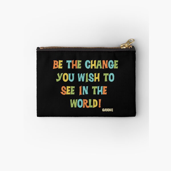 Item preview, Inspirational Text Quote Saying Be the Change designed and sold by peacockcards.