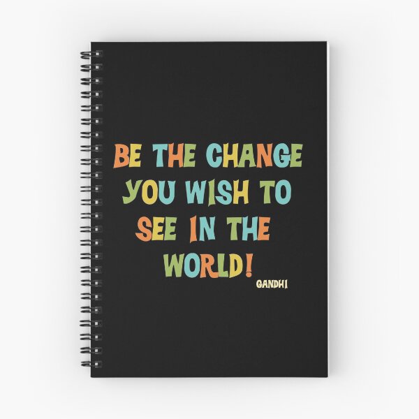 Item preview, Inspirational Text Quote Saying Be the Change designed and sold by peacockcards.