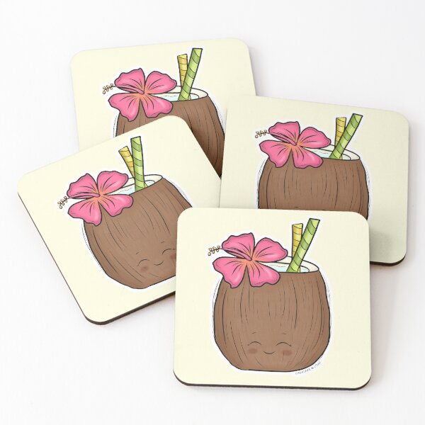 Item preview, Happy Summer Coconut Drink designed and sold by PancakeAndLoaf.