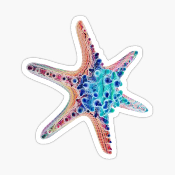 Vista previa del artículo con la obra «Estrella de mar de colores», diseñado y vendido por Cipriany.